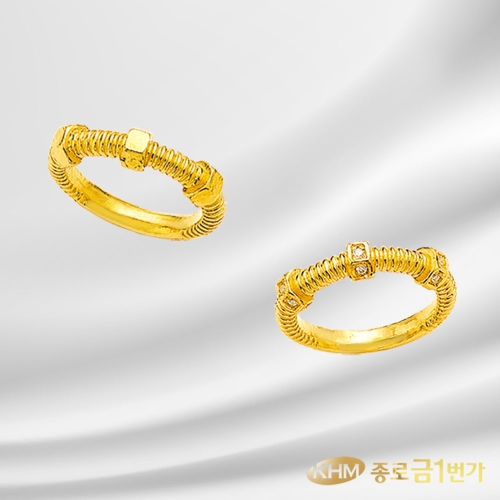종로금1번가  24K 순금 반지 3.75g 에크루큐빅