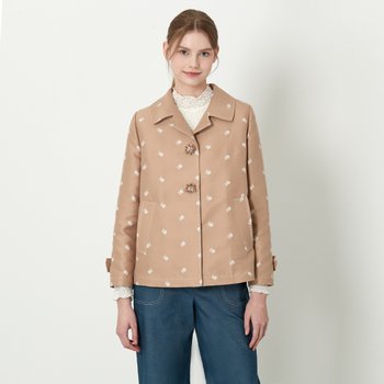 기비 플라워 자수 히든 버튼 자켓 GY26S1FRJ3683_이미지