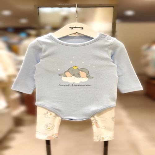 디즈니 구름 덤보 바디수트세트 79S517504_이미지