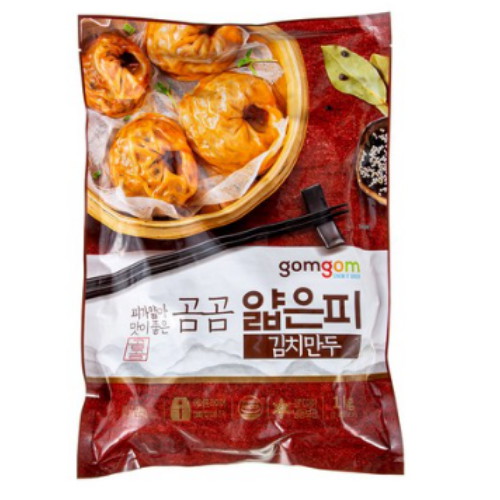 곰곰 얇은피 김치만두 1kg (1개)_이미지