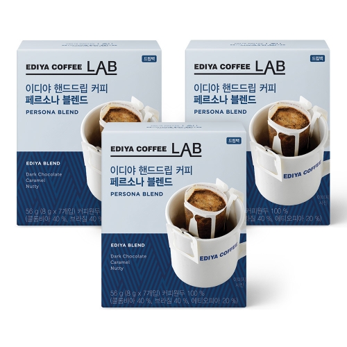 이디야 랩 이디야 핸드드립 커피 페르소나 블렌드 7개입 (3개)