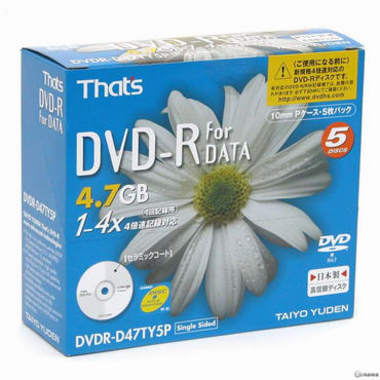 다이요유덴 DVD-R 4.7GB 4x 쥬얼 5장 Data_이미지