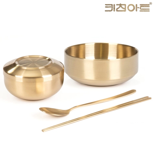 이중합식기+국대접+수저세트 국그릇 밥그릇