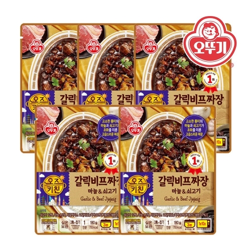 오뚜기 오즈키친 갈릭비프짜장 180g (5개)_이미지