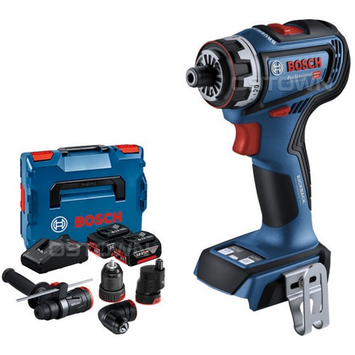 보쉬 GSR 18V-90 FC + 어댑터 4종 (5.0Ah, 배터리 1개)_이미지