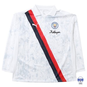 푸마 키드슈퍼 MCFC LS 레트로 셔츠 606850-07_이미지