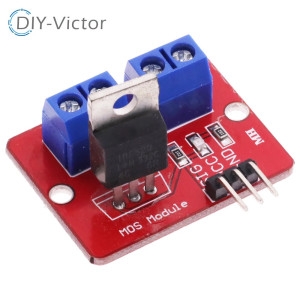 아두이노 MCU ARM Raspberry pi0-24V 3.3V 5V 상단 Mosfet 버튼 PWM 조절 IRF520 MOS 드라이.._이미지