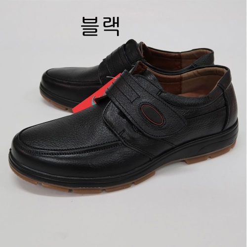 [불명] 그린몬스터 남성화 발이 진짜편한 통가죽 경량생고무밑창902블랙 2737740_이미지