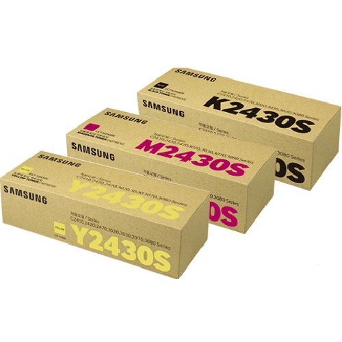 삼성전자 정품 CLT-K2430S, CLT-M2430S, CLT-Y2430S 3색 세트