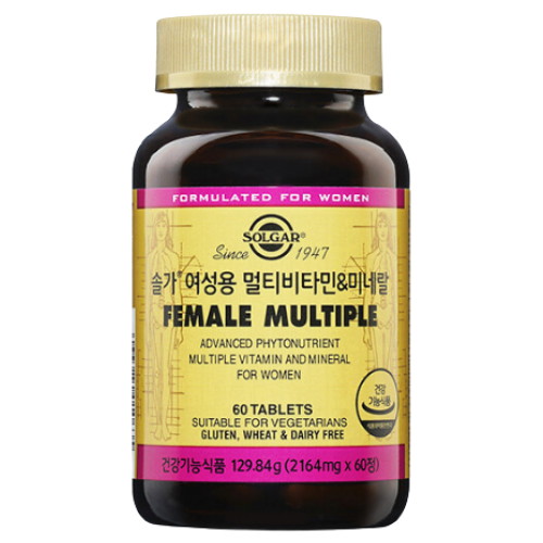솔가 여성용 멀티비타민&미네랄 60정 (2개)