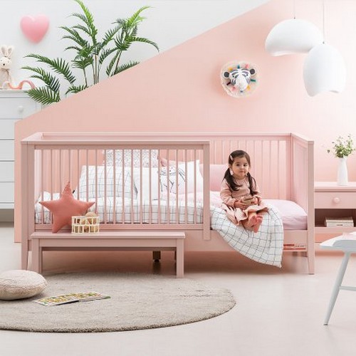 쁘띠라뺑 하이헨리 비치원목 침대 GSS (매트별도)_이미지