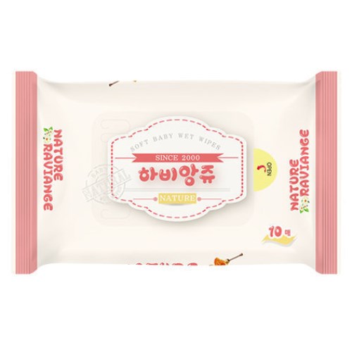 티엔비 하비앙쥬 미니 물티슈 리필형 10매 (10팩)_이미지