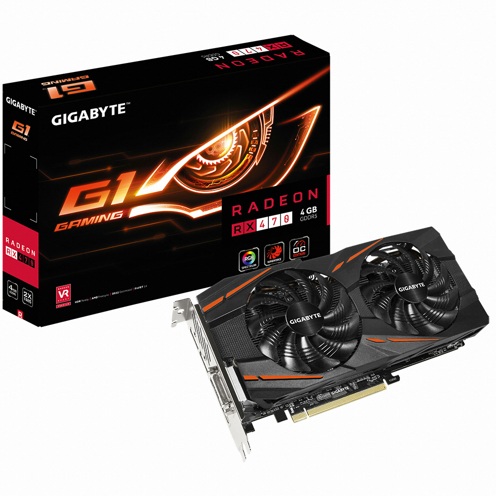 GIGABYTE 라데온 RX 470 G1.Gaming D5 4GB