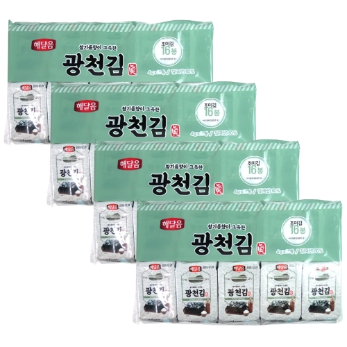 광천맛김식품 해달음 광천김 4g (64개)