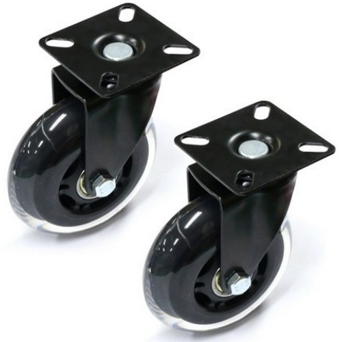 엠파이어 4형 무소음 우레탄 평판 회전 바퀴 DPR4TURN (2개)_이미지