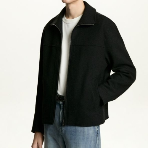 DKNY 남성 코튼 블렌드 저지 점퍼 블랙 DM2F8WJM006M BK_이미지