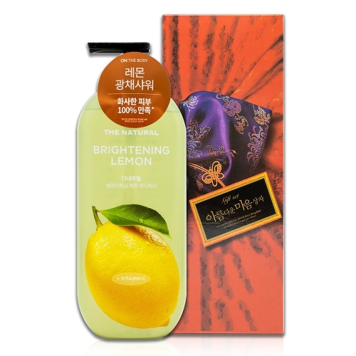 LG생활건강 온더바디 더내추럴 바디워시 브라이트닝 레몬 900g (기획세트)