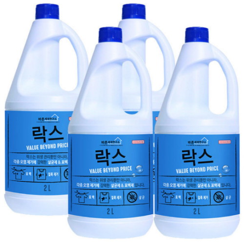 무궁화 바른세제연구소 락스 2L (4개)