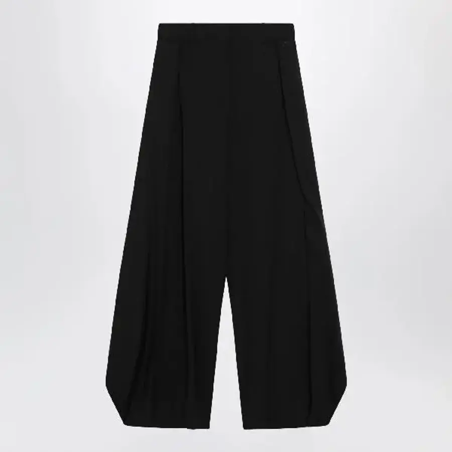 �ο��� Black wool trousers S540Y04XNCWO/XM_LOEW-1100_108-34 Black
