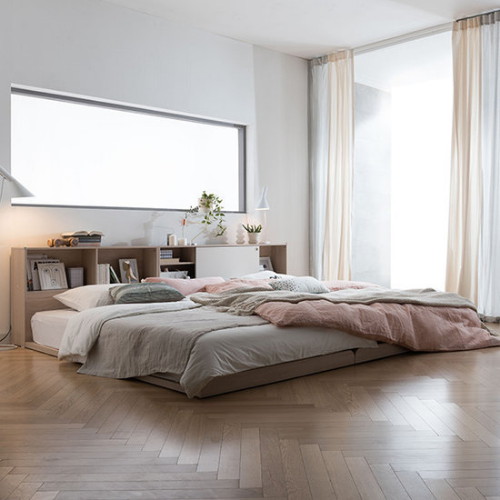 리바트 뉴트 저상형 수납 도어 헤드형 패밀리침대 SS+Q