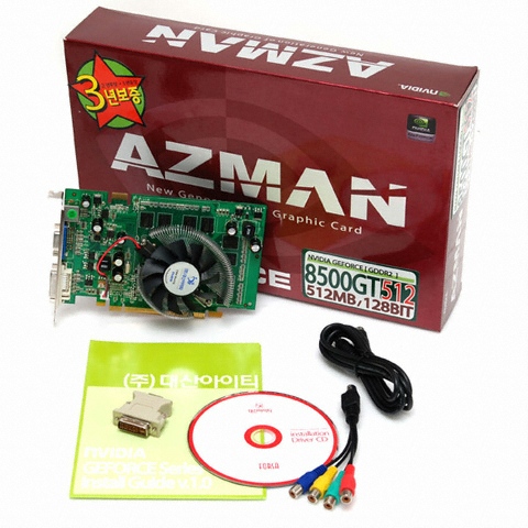 ������Ƽ ������ 8500GT AZMAN 512MB �߸�