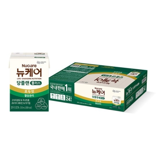 대상웰라이프 뉴케어 당플랜 호두맛 플러스 200ml (24개)