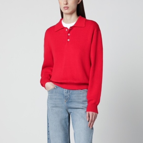 ����Ʈ Red polo sweater in cotton and cashmere UDSW6A104CO/XM -R2 323-M Red..