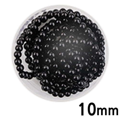 유니아트 진주 칼라 구슬 단색 검정 10mm /만들기재료/진주구슬/미술재료 MO_m23111401z004 유니아_이미지