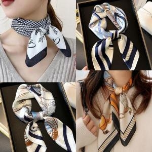 셀러허브 데일리 정사각 실크 가을 쁘띠 쉬폰 스카프 FM850 S14368555