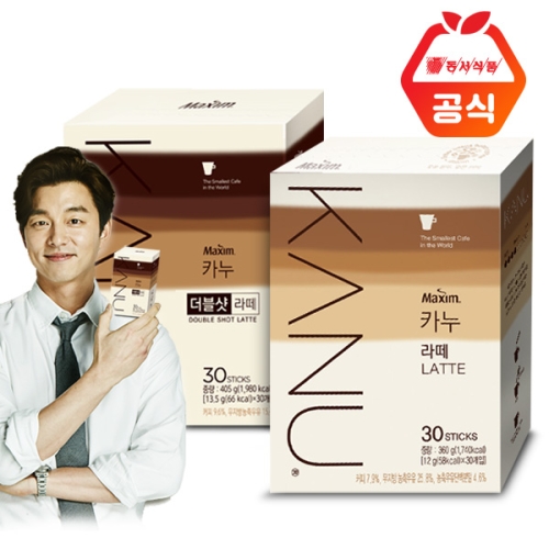 카누 라떼 라떼 30T+더블샷 30T 60개입