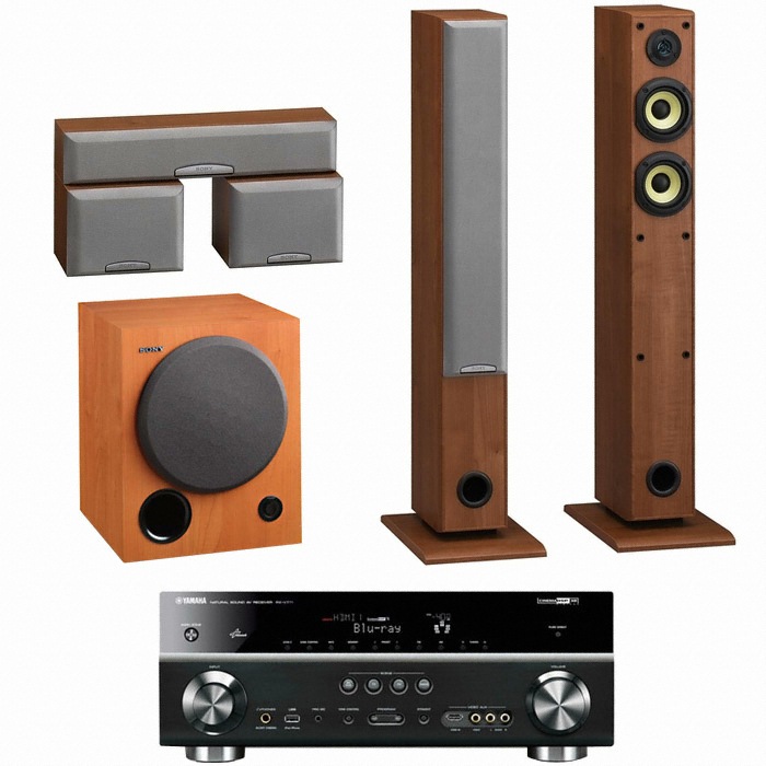 SONY SS-SFCR505H 5.1채널 + 야마하 AV리시버 (RX-V771, SA-WM250)_이미지