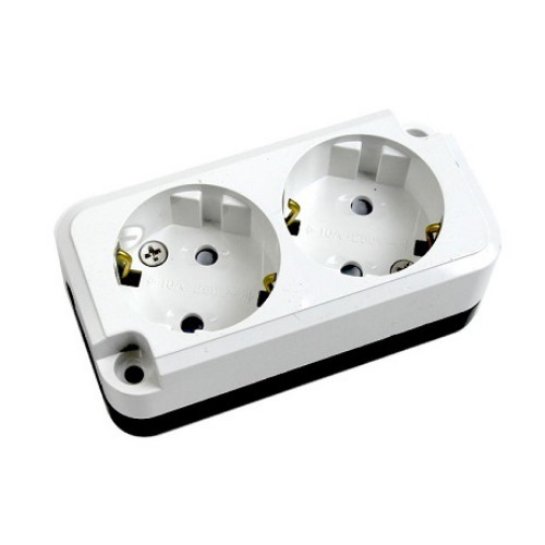 서울전기 프로탭 2구 노출 콘센트 나사타입