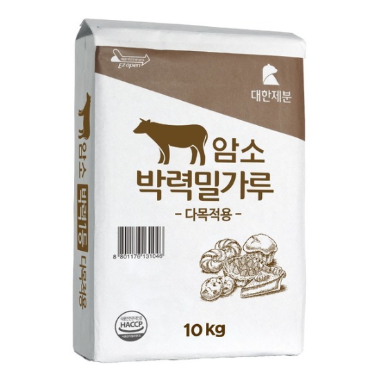 대한제분 곰표 암소 박력 밀가루 다목적용 10kg (1개)