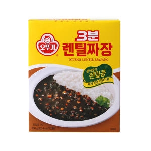 오뚜기 3분 렌틸콩 짜장 200g (10개)_이미지