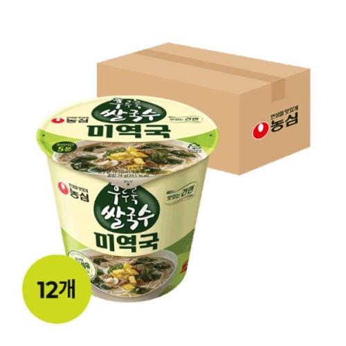 농심 후루룩쌀국수 미역국 74g (36개)