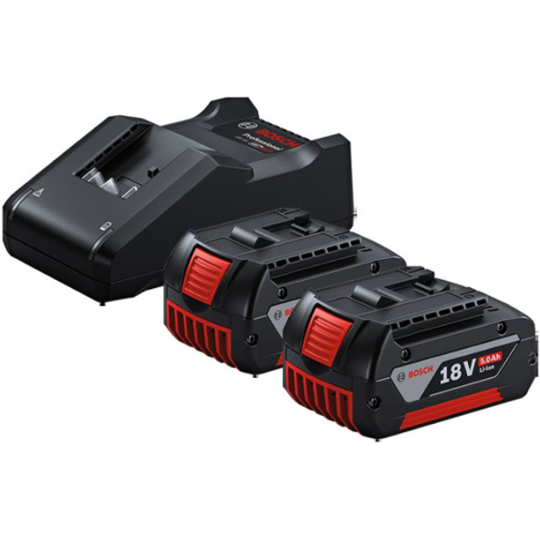 보쉬 GAL 18V-40 + GBA 18V (5.0Ah, 배터리 2개)_이미지