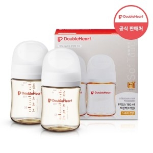 더블하트 모유실감 3세대 PPSU 베이직 트윈팩 160ml_이미지