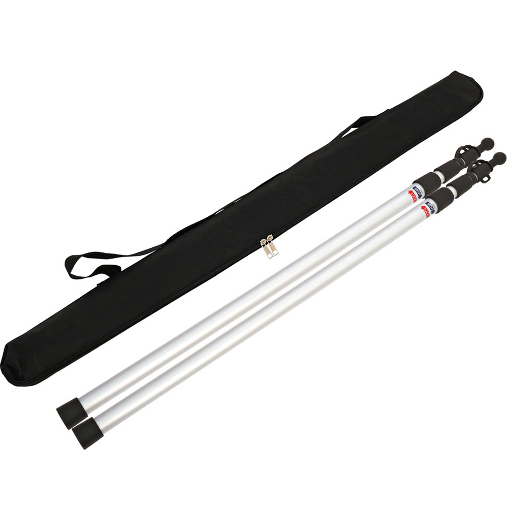 슬라이드 폴대 캡형 실버 230cm 2개 가방세트