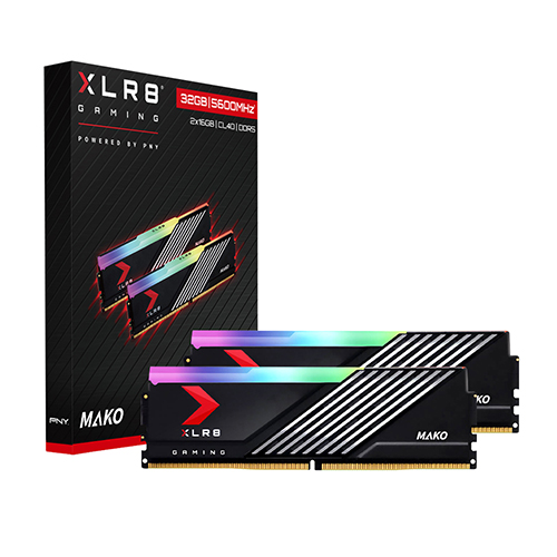 PNY XLR8 DDR5-5600 CL40 MAKO RGB 패키지 마이크로닉스 (32GB(16Gx2))_이미지