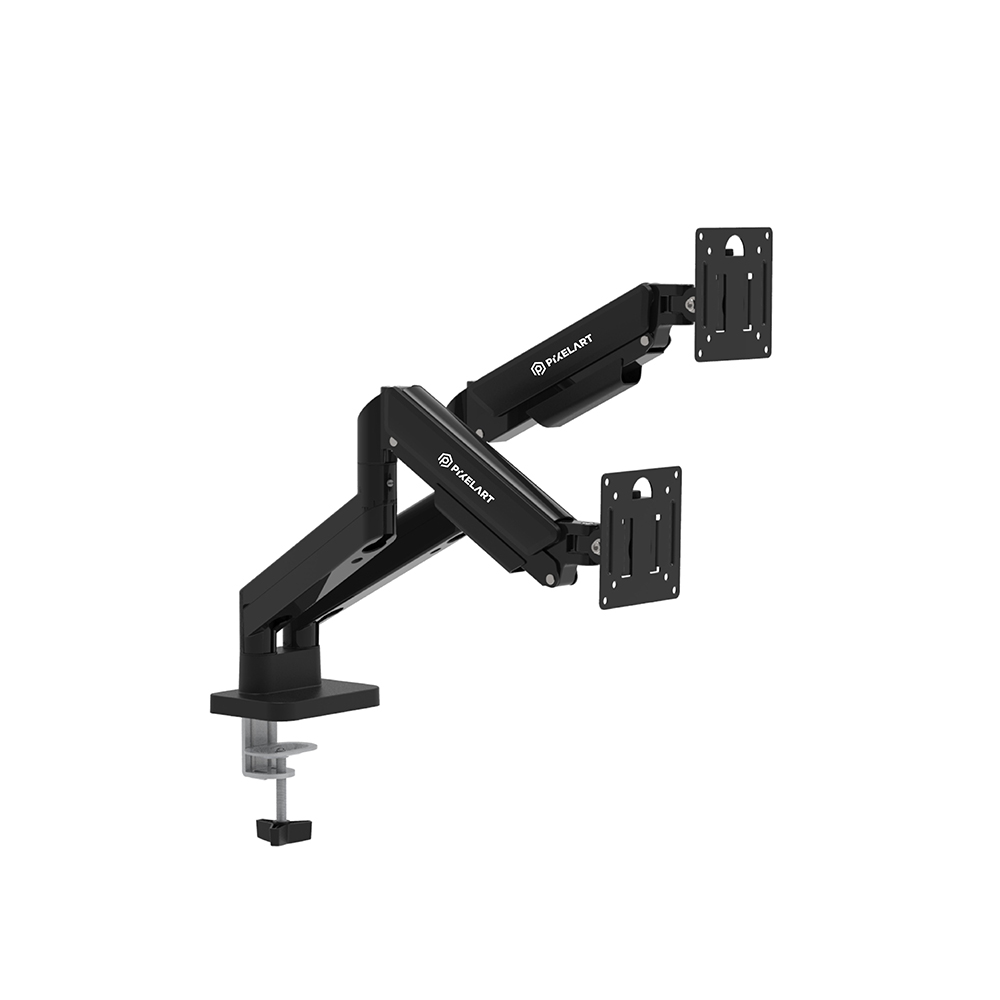 B200 듀얼 모니터암 블랙