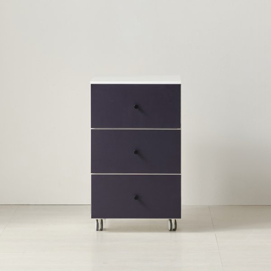 이슬 3단 이동식 보조 서랍장 400