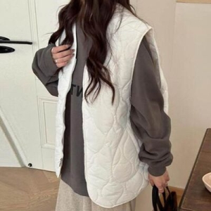  오너클랜 여성 누빔 안감 집업 조끼 1P 간편 착용 베스트 보온 WFLL9JF_260304 582943_WFLL9JF_260304