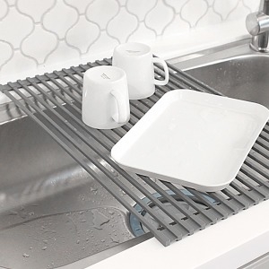 키친구 실리콘매트 싱크롤 롤매트 싱크대선반 건조매트 물빠짐 설거지 건조대 받침대