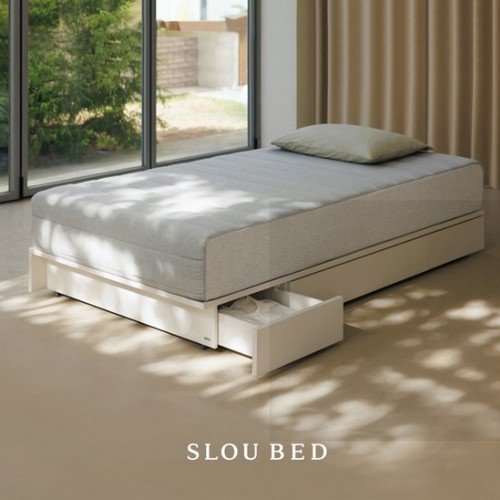 일룸 슬로우베드 아콘 수납형 침대 SS (누크독립)