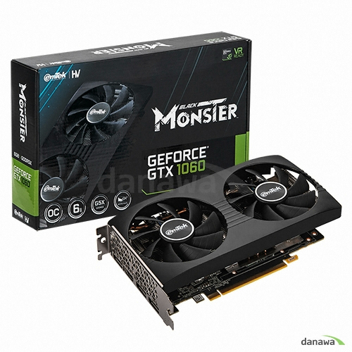 이엠텍 HV 지포스 GTX1060 BLACK MONSTER OC D5X 6GB_이미지