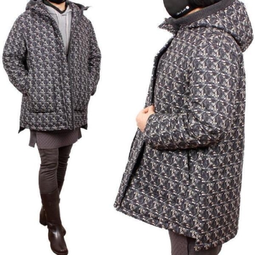 시보리후드패딩자켓 할머니옷선물 중년여성점퍼 7948511A