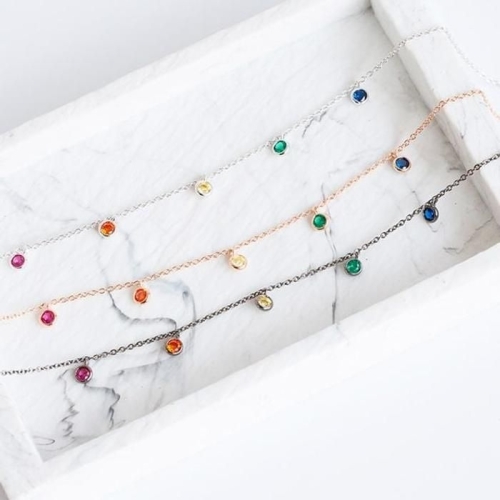 폭스타일 LF6M1N1P_56 레인보우 쥬얼리 발찌_이미지