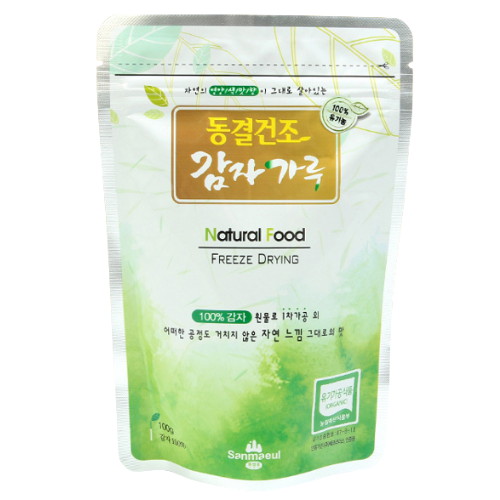 산마을 동결건조 유기농 감자가루 감자분말 100g 국내산