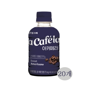 빙그레 아카페라 스위트 아메리카노 240ml (20개)_이미지