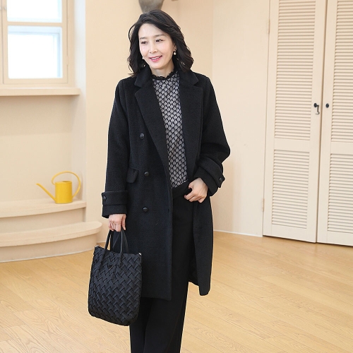 J31757 고품격 더블 울 롱코트 50대 엄마옷